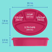Bentgo Easyboxes 4-Compartment Oval Containers 8-Piece Set