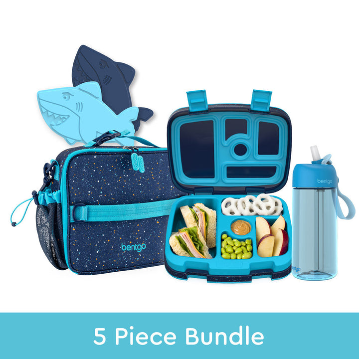 Bentgo Kids Prints Lunch 5-Piece Set with Ice Packs Q9