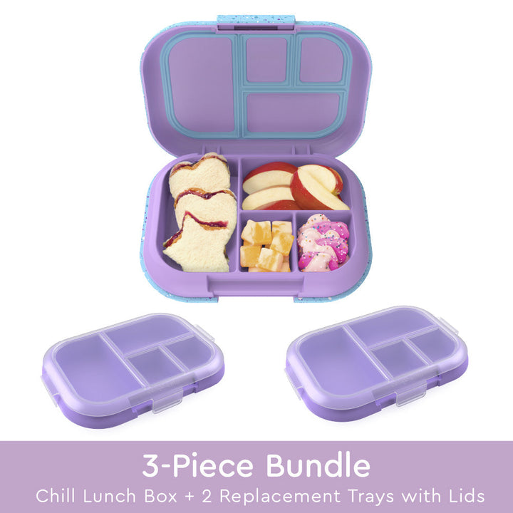 Bentgo Chill Kids Lunch Box & 2 Extra Trays with Lids E1