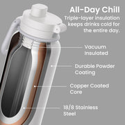 Bentgo Flip 2-in-1 Water Bottle (24 fl oz)