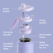 Bentgo Flip 2-in-1 Water Bottle (24 fl oz)
