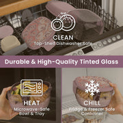 Bentgo Glass Prints All-in-One Salad Container