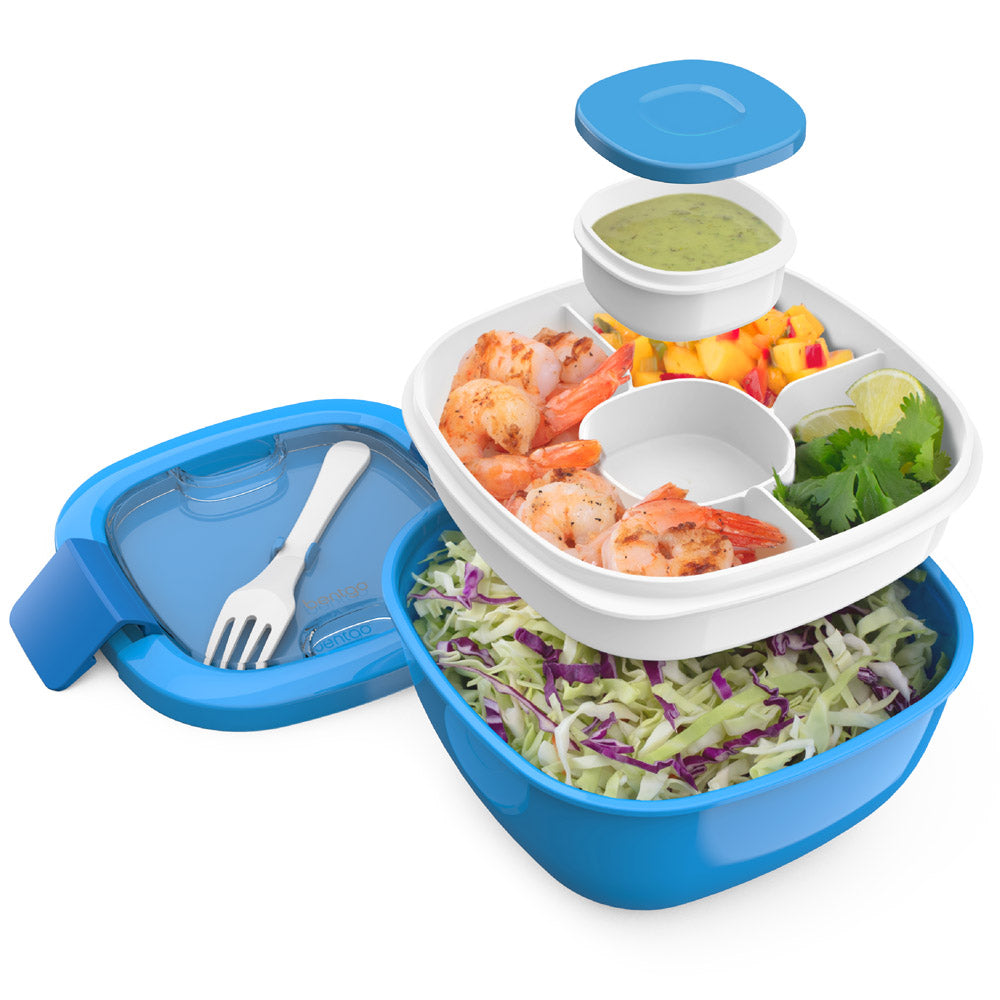 Bentgo All-in-One Salad Container - Blue