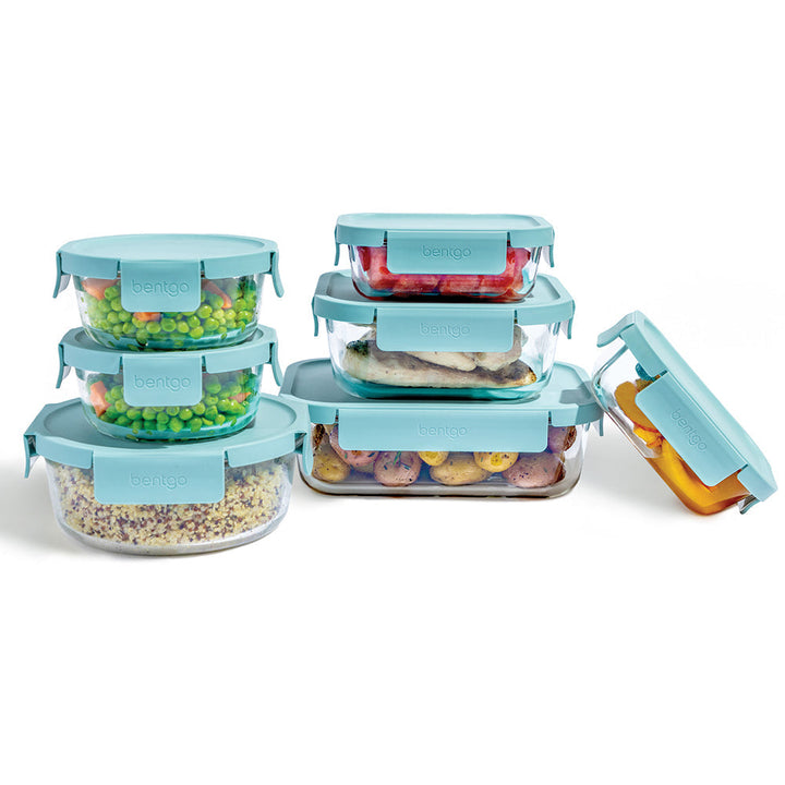 Bentgo Glass Leak-Proof Food Storage Set (14-Piece) O4