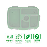 Bentgo Kids Prints Tray with Transparent Cover